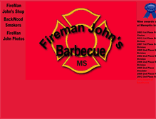 Tablet Screenshot of firemanjohnbbq.com